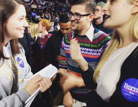 Heather Brouillard catches up with some of Sanders' supporters.