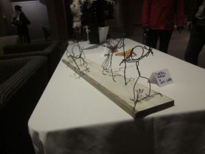 Wire sculpture by AIC junior Chris Carter.
