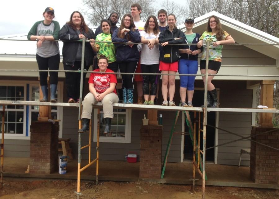 AIC Students give their spring break to help