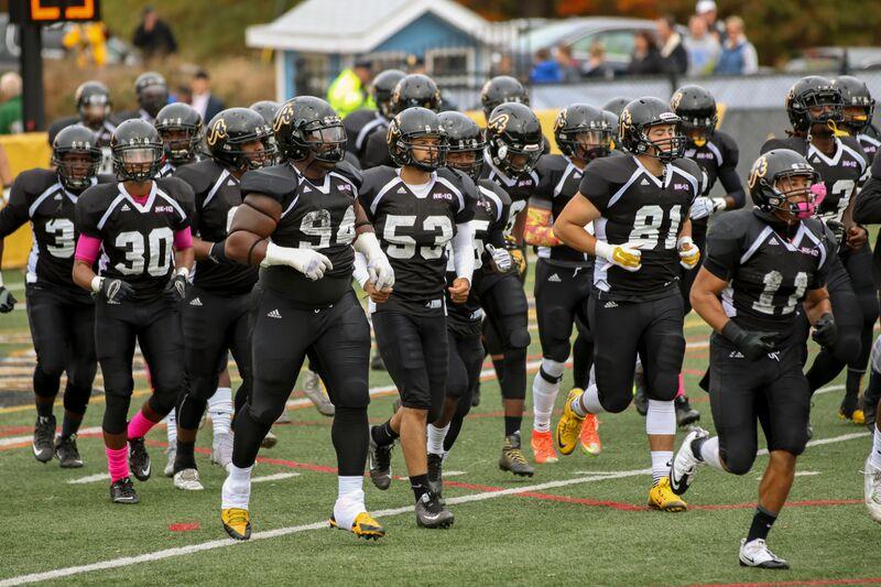 The AIC football team takes the field for the Homecoming game against Assumption on Saturday, October 24.