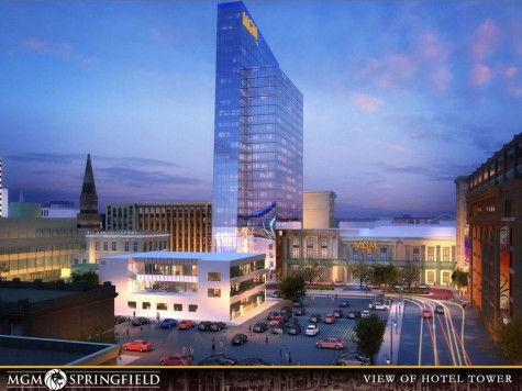 The rendering of the proposed skyscraper that MGM has scrapped.