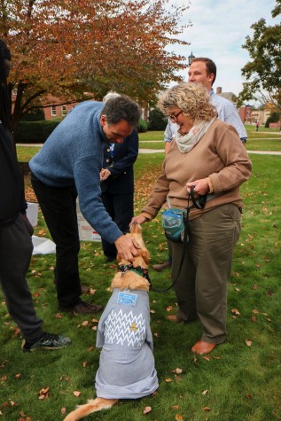 President Vince Maniaci, Woody and Candy Lash at the AIC rebranding celebration on October 20.
