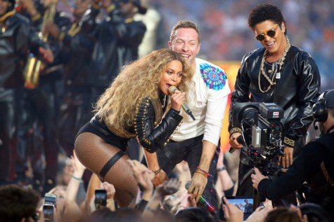 Beyonce and Bruno Mars stole the show from Coldplay.