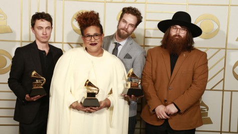Alabama Shakes members show off their Grammys.