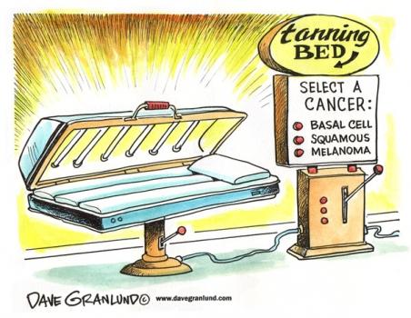 Evidence shows that tanning can cause skin cancer.