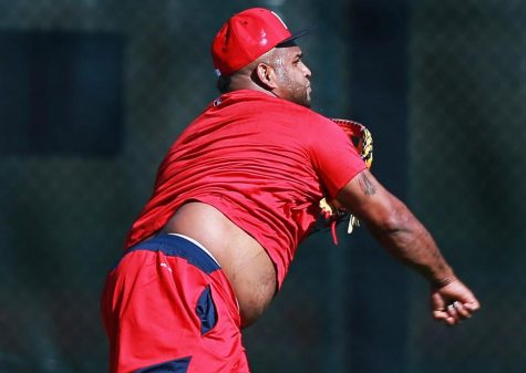 This picture of Pablo Sandoval went viral back in Spring Training.