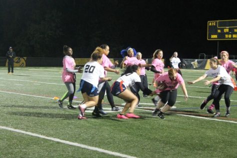 Action at the Powder Puff Tournament.