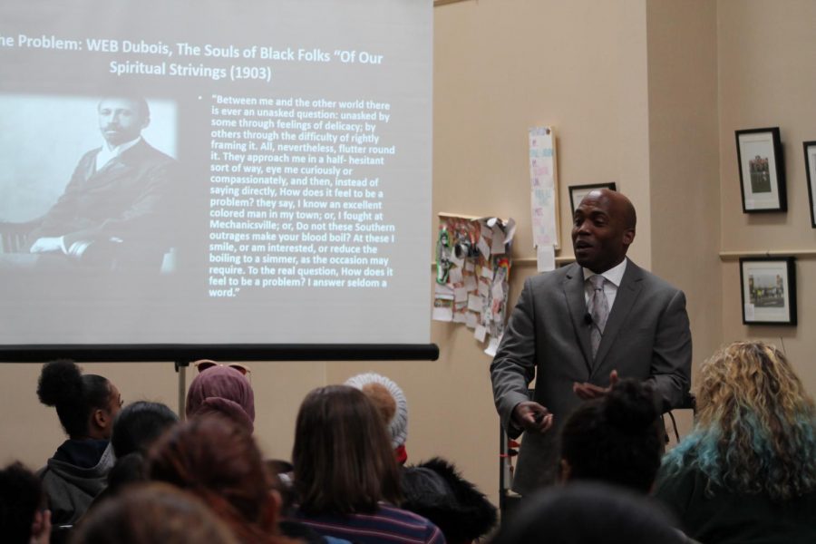 Yohuru Williams, Professor of History and Dean and McQuinn Distinguished Chair of the College of Arts and Sciences at the University of St. Thomas in St.Paul, Minnesota, presents on campus on Thursday, Jan. 25 in honor of Dr. Martin Luther King, Jr.
