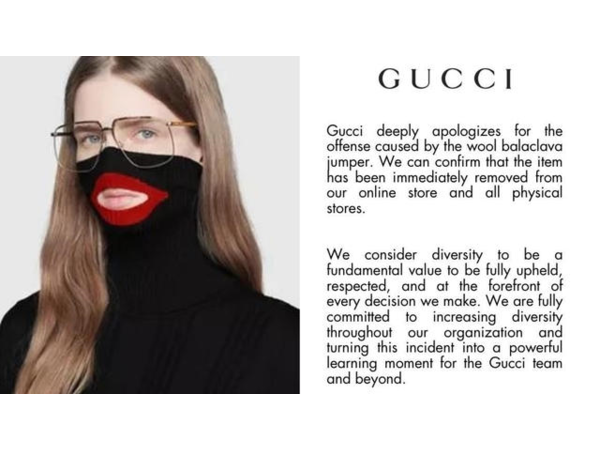 Gucci to step up diversity hiring after 'blackface' uproar