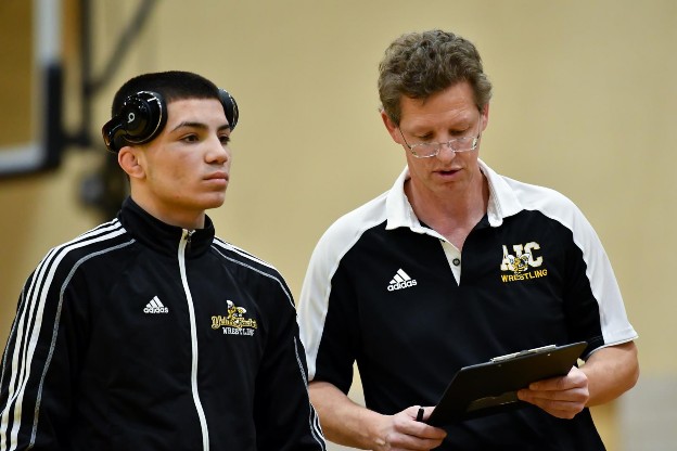 Hasenfus with two-time All-American Jojo Gonazalez.