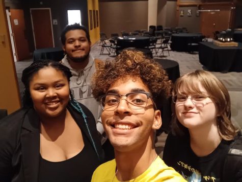 Zakala Coffman (left), Dante Hayes (back), Denzel Chmiel (center), Lorelei Reynolds (right).